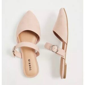 Torrid Blush Belted Slip-On Mule with Wide Strap Size 7